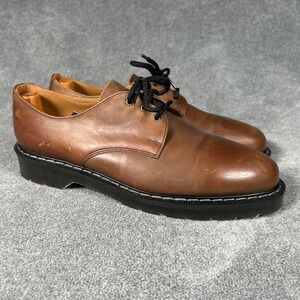 Solovair 3 Eye Gibson Brown Crazy Horse Derby Shoes England UK 9.5 US 10.5 New